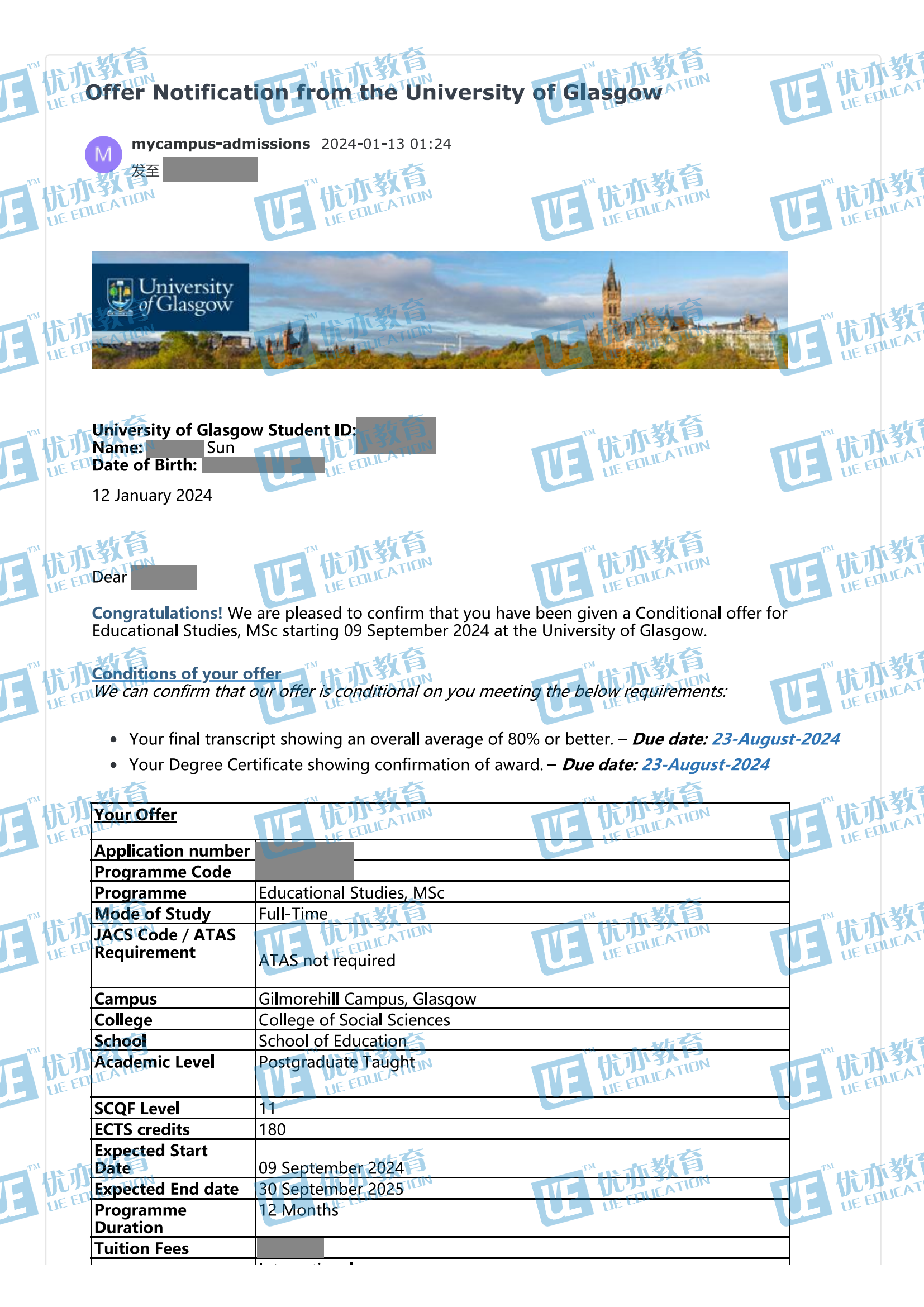 格拉斯哥大學(xué) - Conditional Offer( MSc in Educational Studies)_00.png